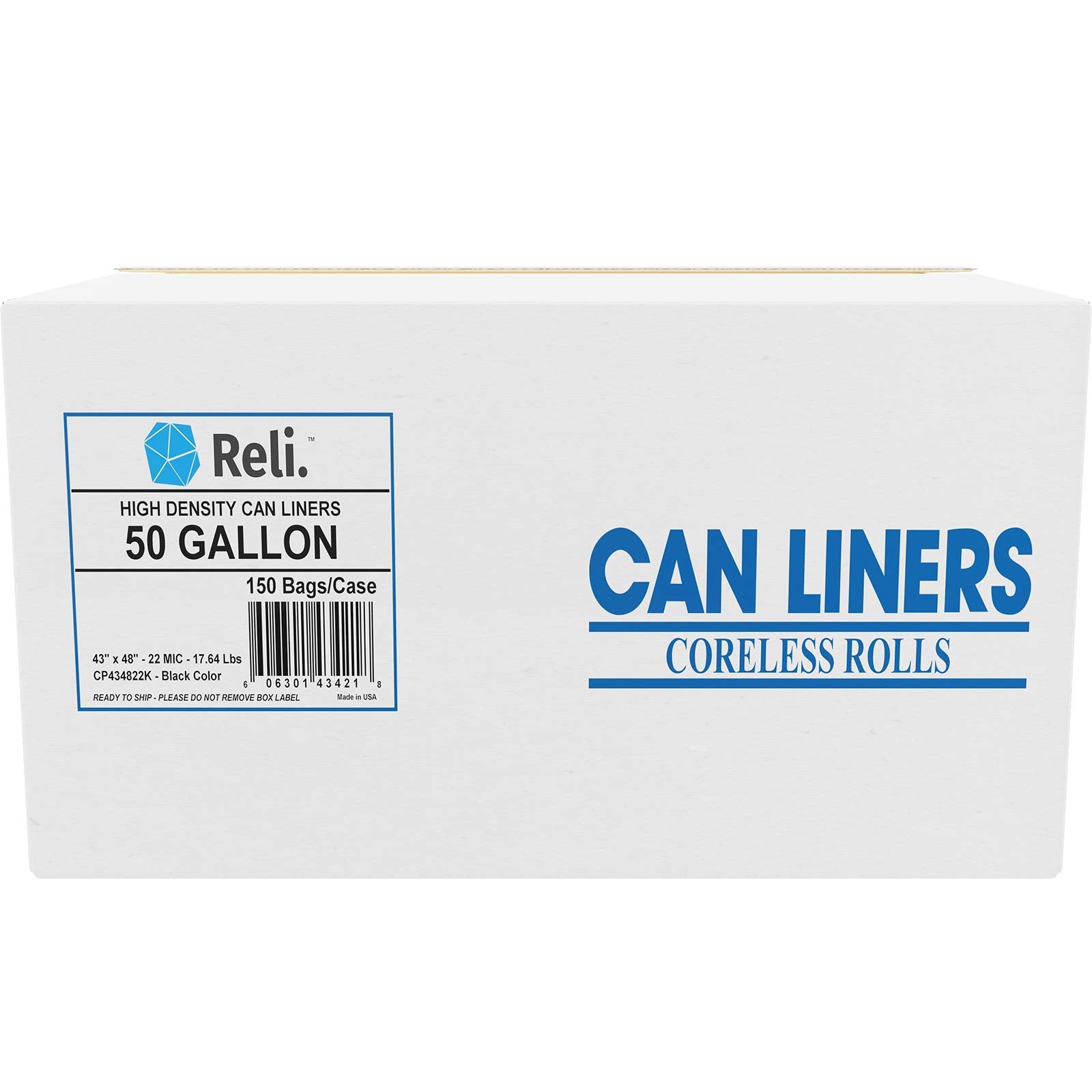 Premium 50 Gallon Trash Bags (150 Count)