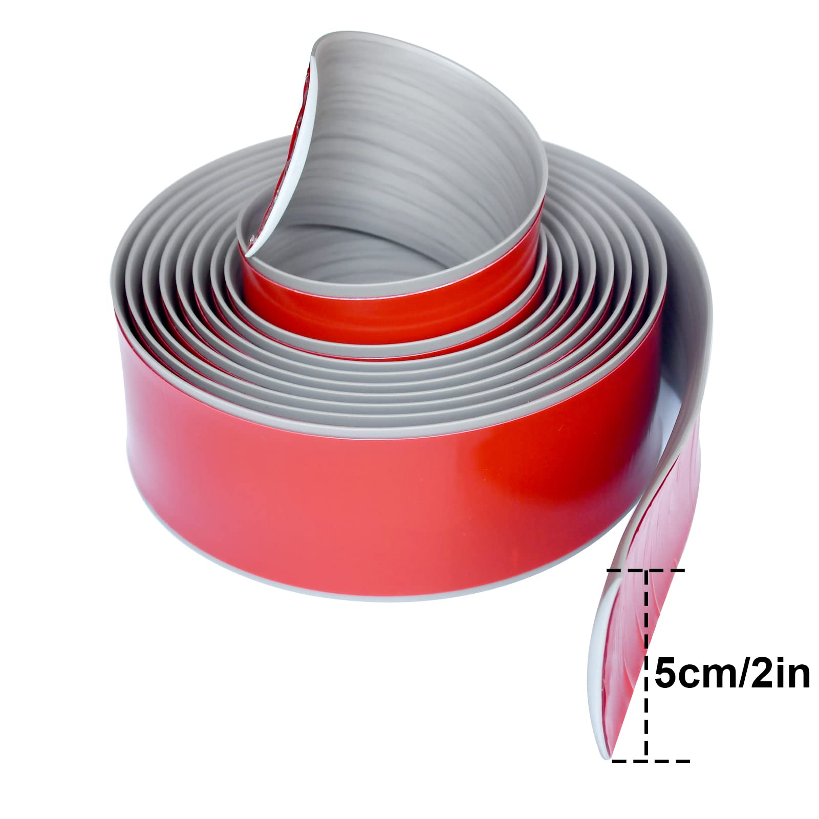 Floor Door Flat Transition Strip & Self Adhesive Floor Vinyl Floor Edge Trim Laminate Floor Gap Covering Joining Strip (6.6 Foot)