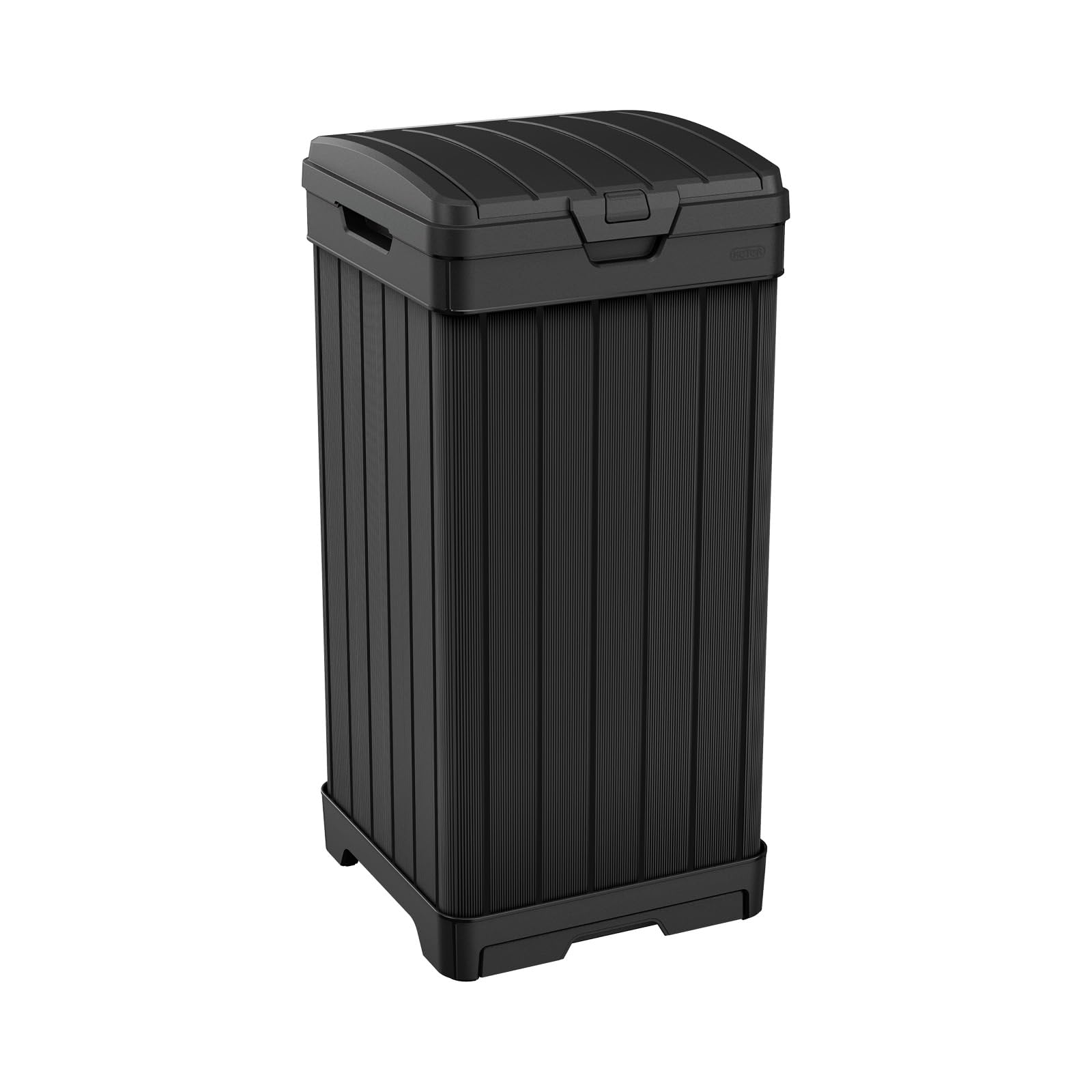 Baltimore Resin 38 Gallon Outdoor Kitchen Trash Can with Lid and Drip Tray for Easy Cleaning