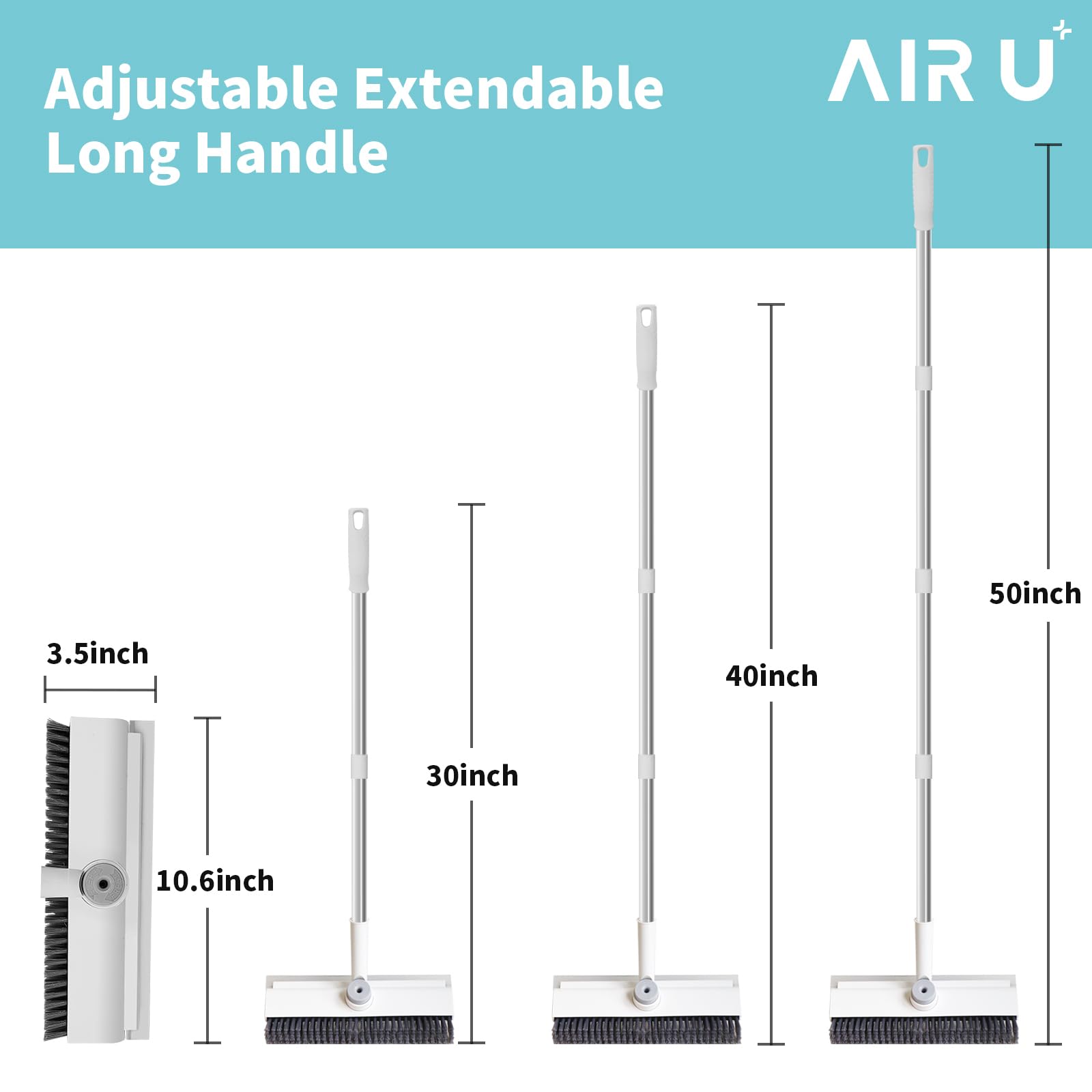 Floor Scrub Brush with Long Handle