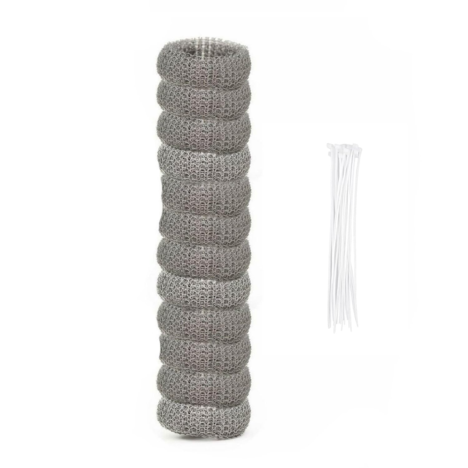 Stainless Steel Lint Traps for Washing Machine Drain Hose (12 Count)