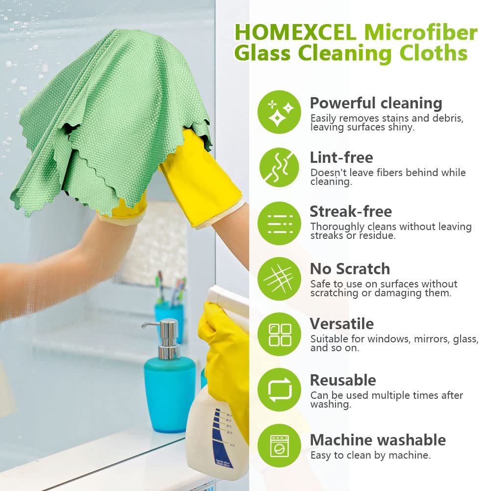 Glass Cleaning Cloths 6 PK (6 Count)