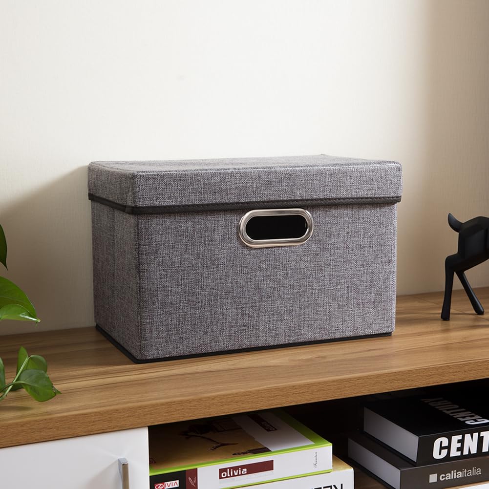 Foldable Storage Boxes with Lids [1