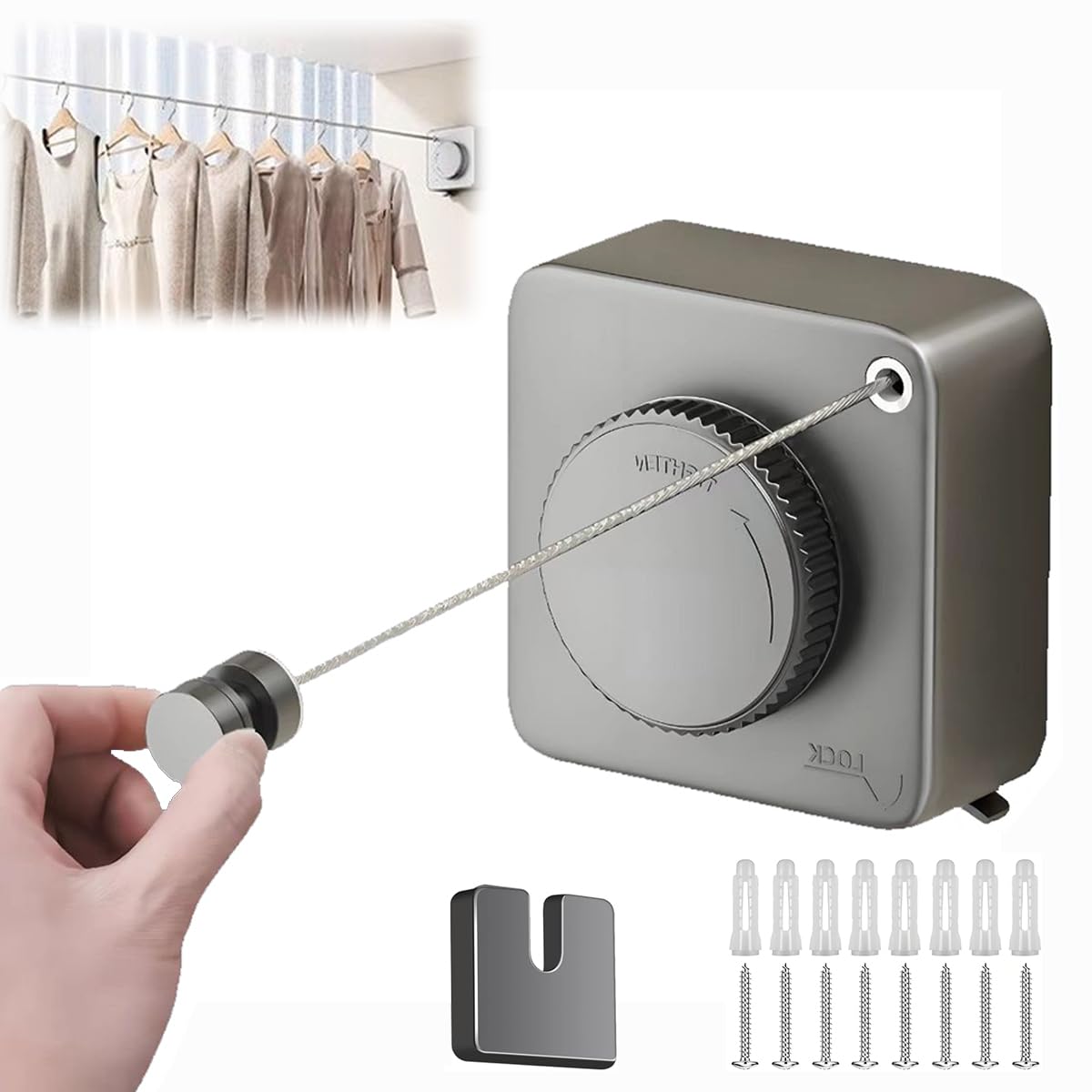 Retractable Clothesline (17 Foot)