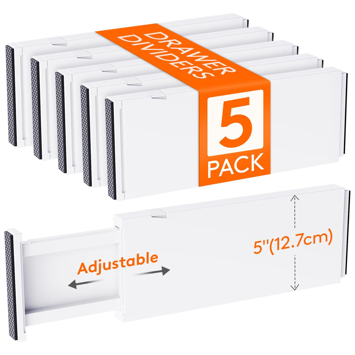 5" Tall Upgrade Drawer Dividers (5 Count)