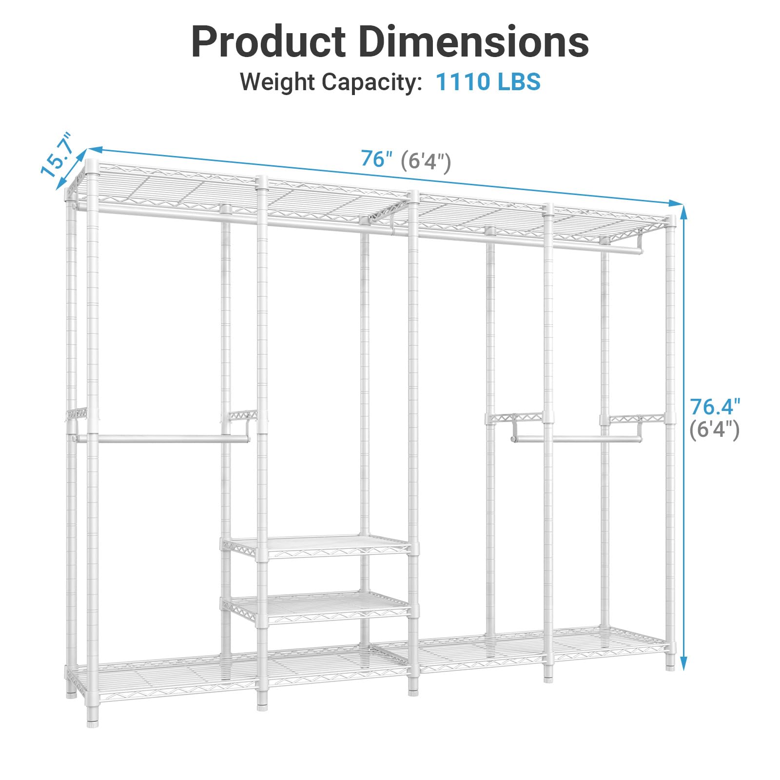 V40 Heavy Duty Clothes Rack