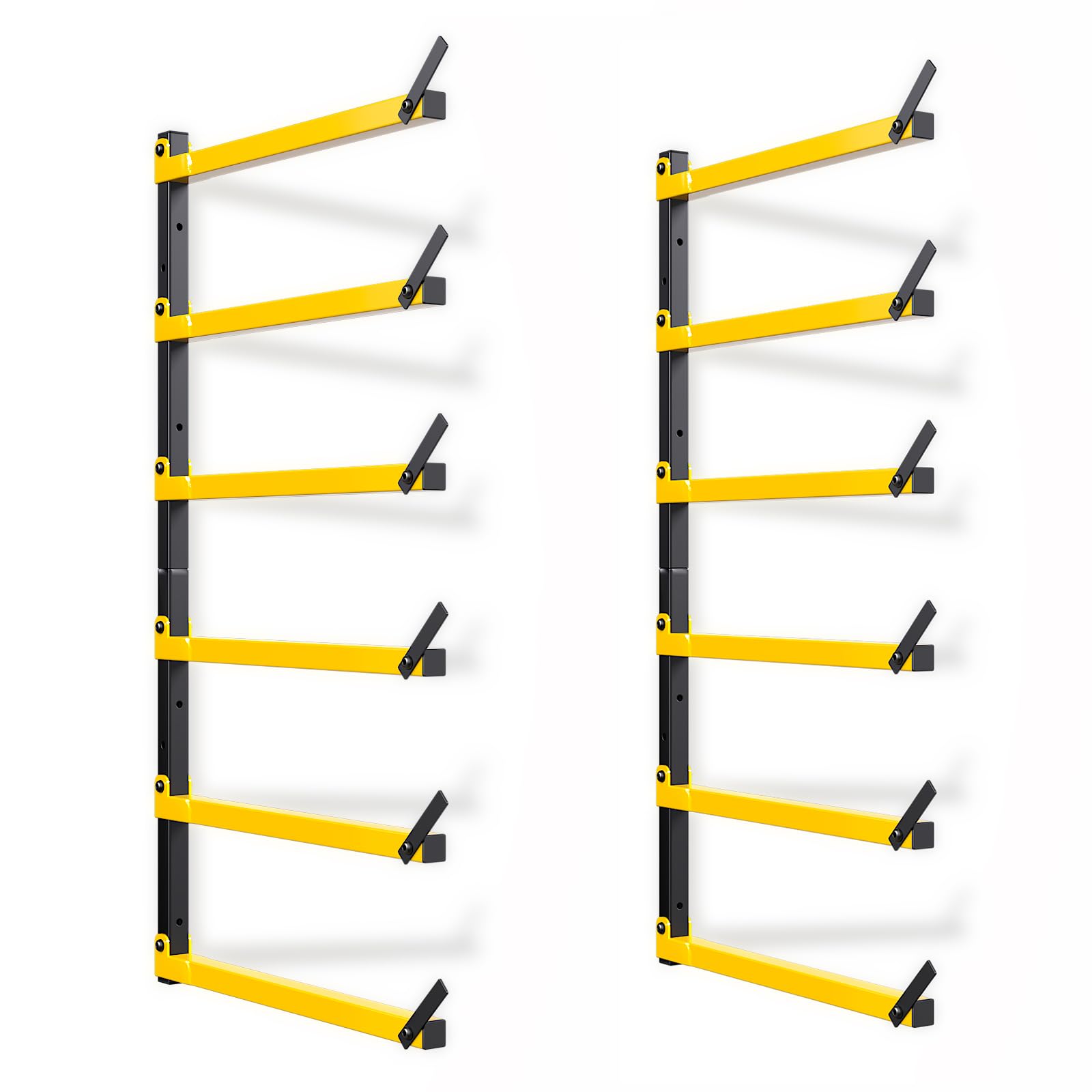 Lumber Storage Rack Folding Wood Storage Racks Wall (2 Count)