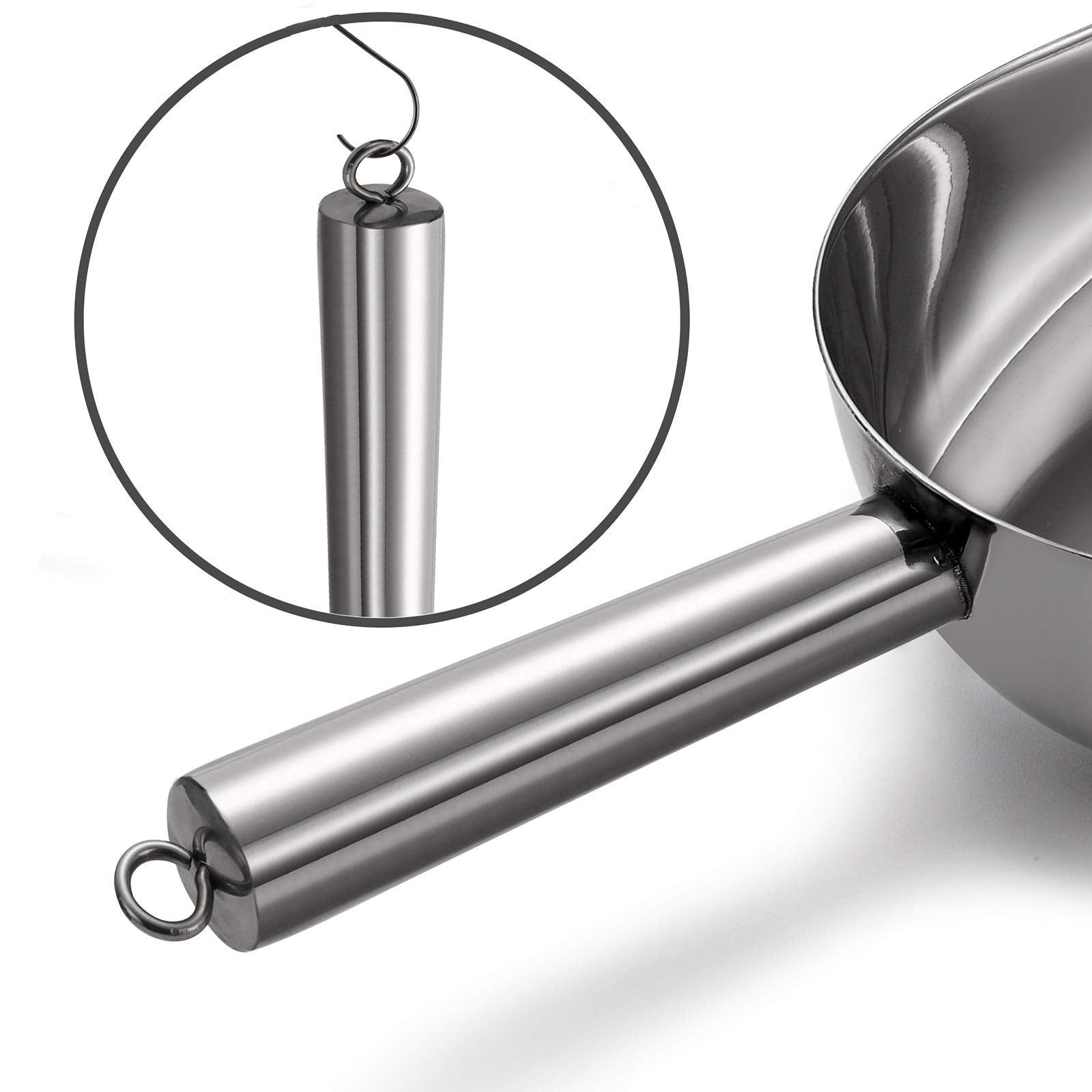 Set of 4 Stainless Steel Ice Scoops (4 Count)