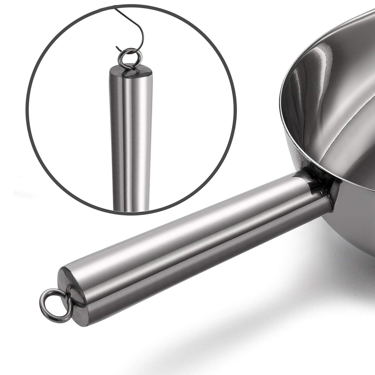 Set of 4 Stainless Steel Ice Scoops (4 Count)