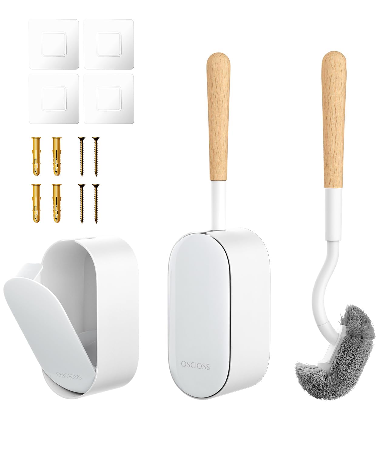 Bamboo Toilet Brush Set