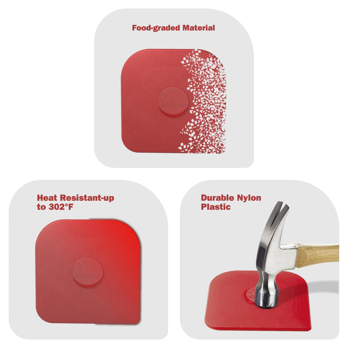 Pan Scraper 5 Pcs Pot & Dish Scraper Plastic