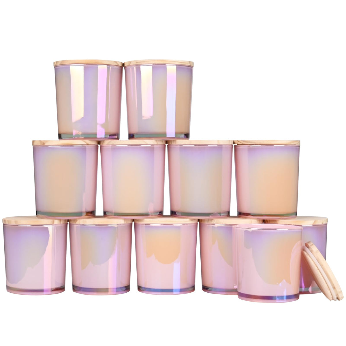 Thick Candle Jars for Making Candles 12 Pcs (12 Count)