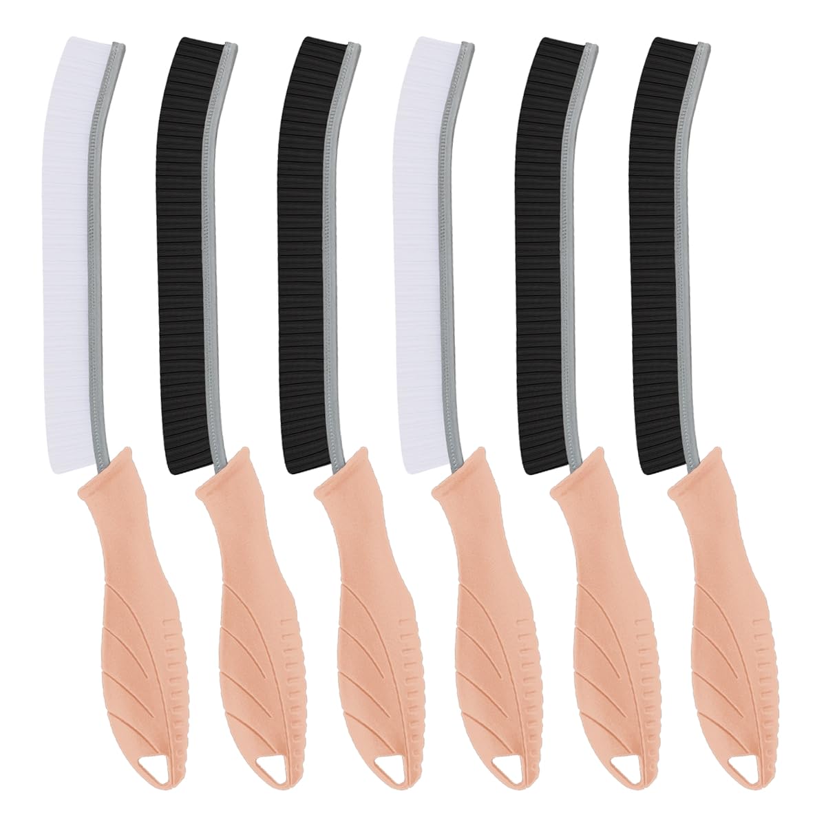 6Pcs Hard Bristle Crevice Cleaning Brush