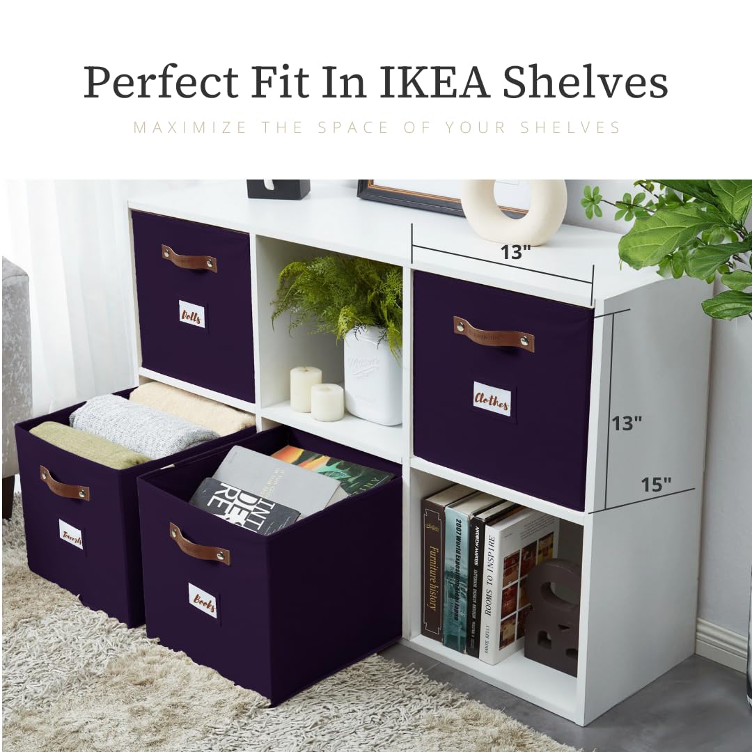 Storage Bins Storage Baskets for Shelves (4 Count)