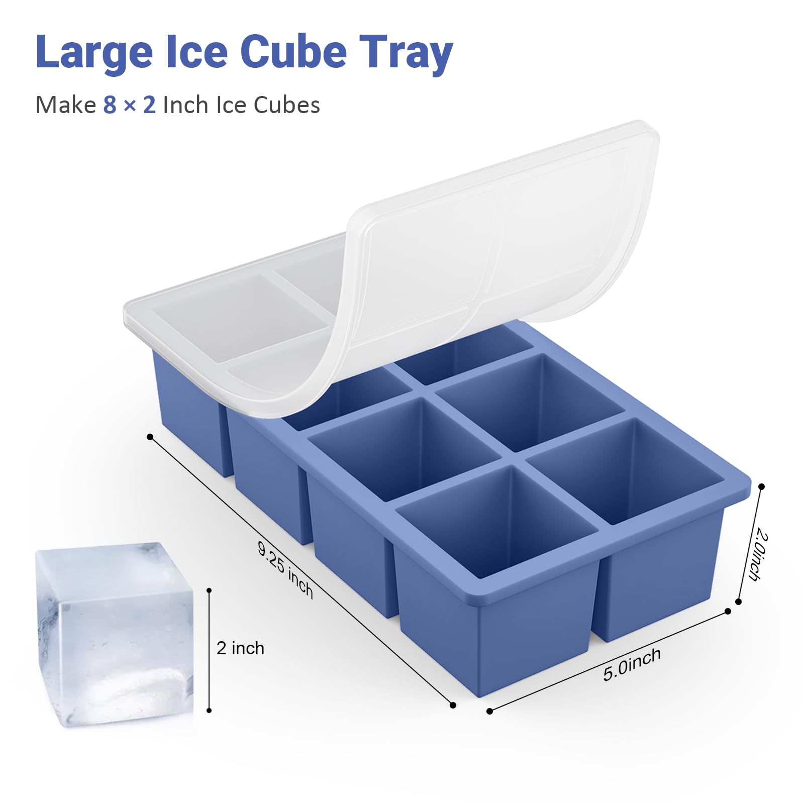 Large Ice Cube Trays for Whiskey