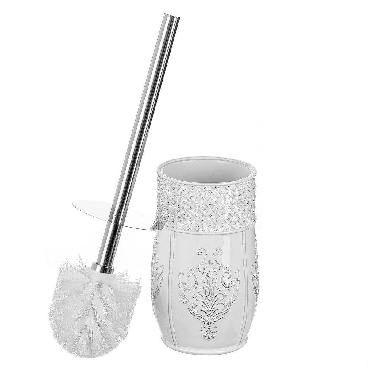 Vintage White Toilet Brush Set