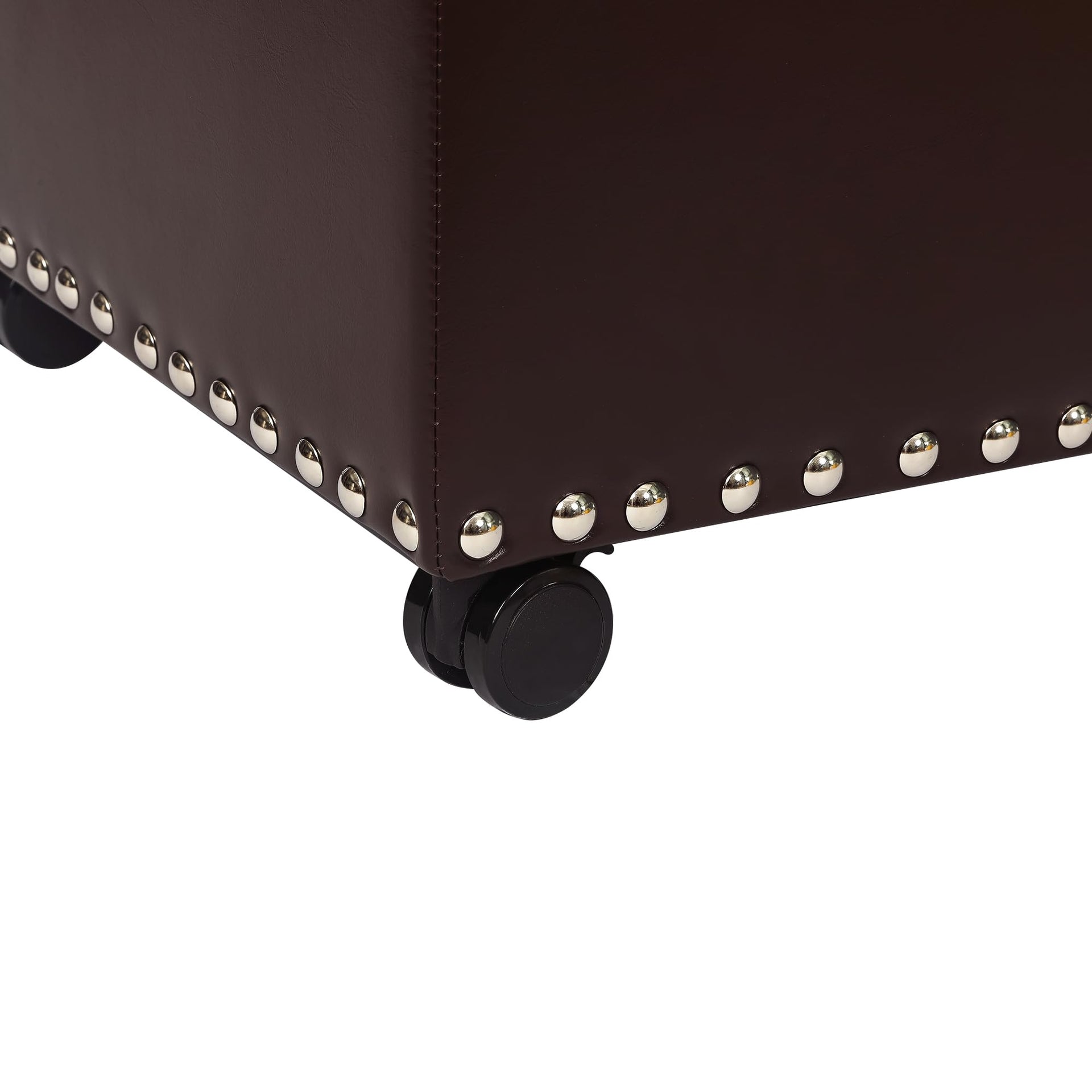 Leather Storage Ottoman