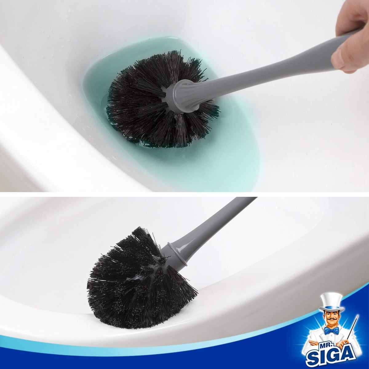 Toilet Plunger and Brush Combo for Toilet Cleaning (2 Count)