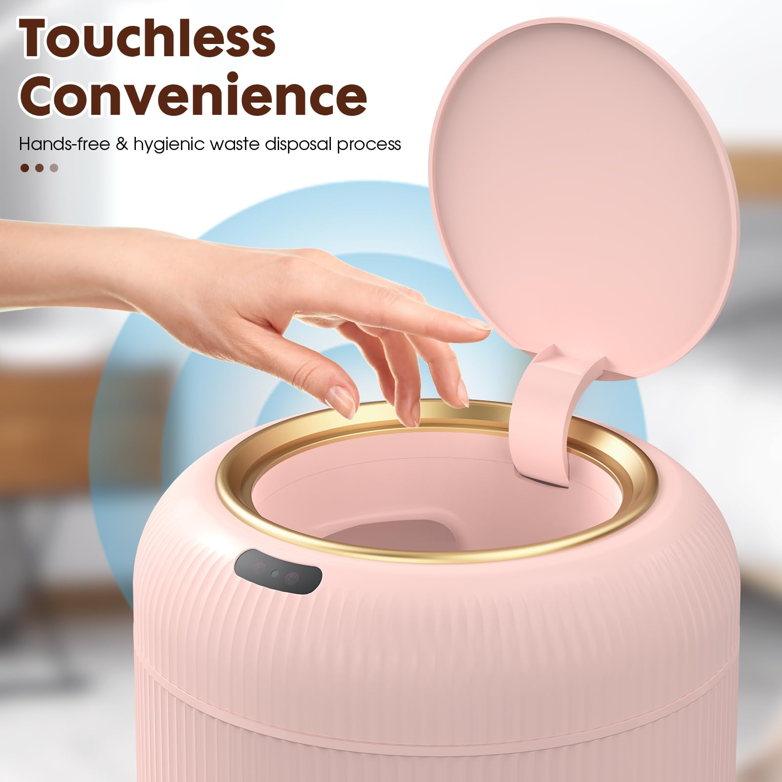 Automatic Motion Sensor Bathroom Trash Can
