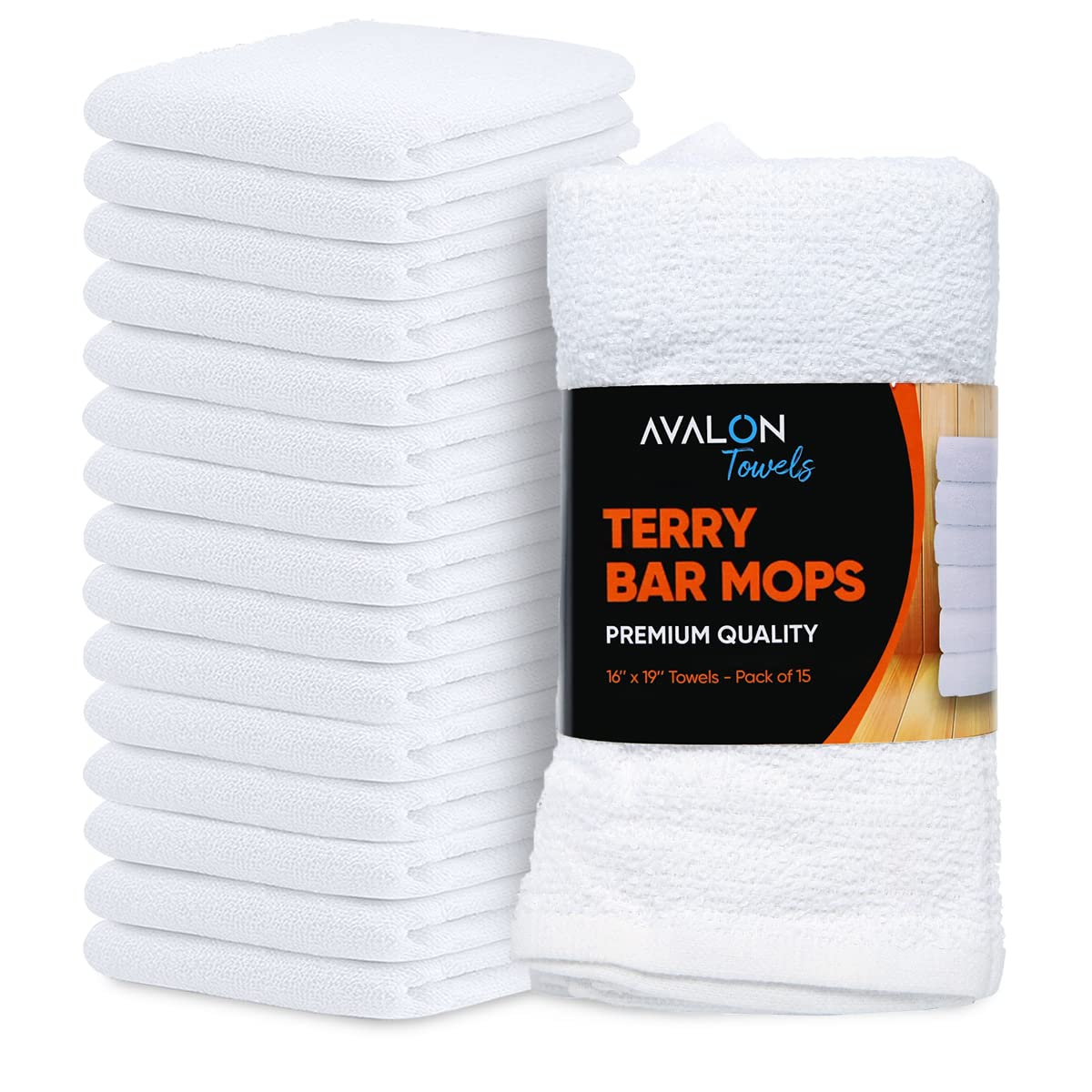 Terry Bar Mop Towels (15 Count)