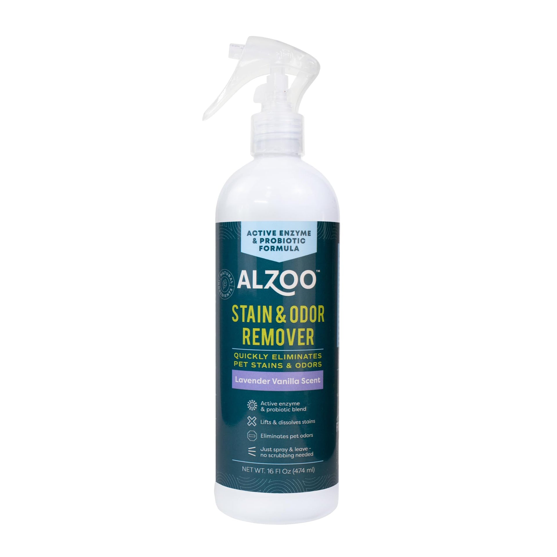 Pet Stain & Odor Remover Spray for Dog & Cat Urine (16 Fl Oz)