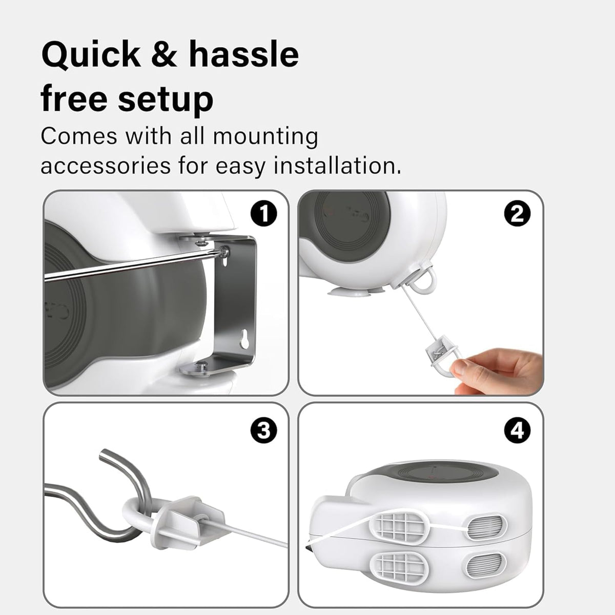 Retractable Double Clothesline (98 Foot)