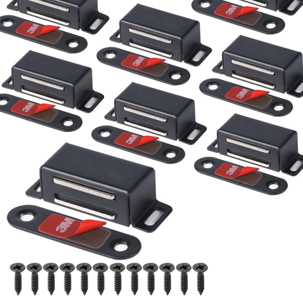 Cabinet Magnets Magnetic Door Catch Stainless Steel Door Magnet for Kitchen Bathroom Cupboard Wardrobe Closet Closures Cabinet Door Drawer Latch 20 lbs (8 Count)