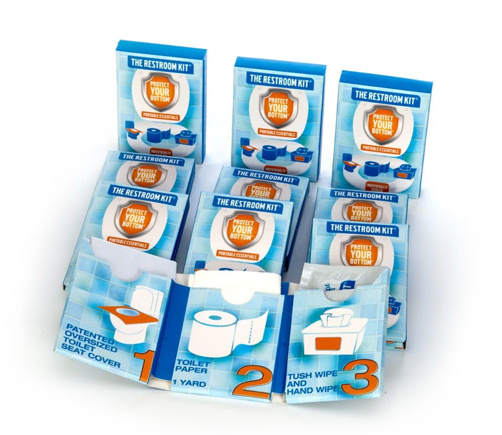 12 Pack Portable Disposable Toilet Seat Cover for Travel (12 Count)