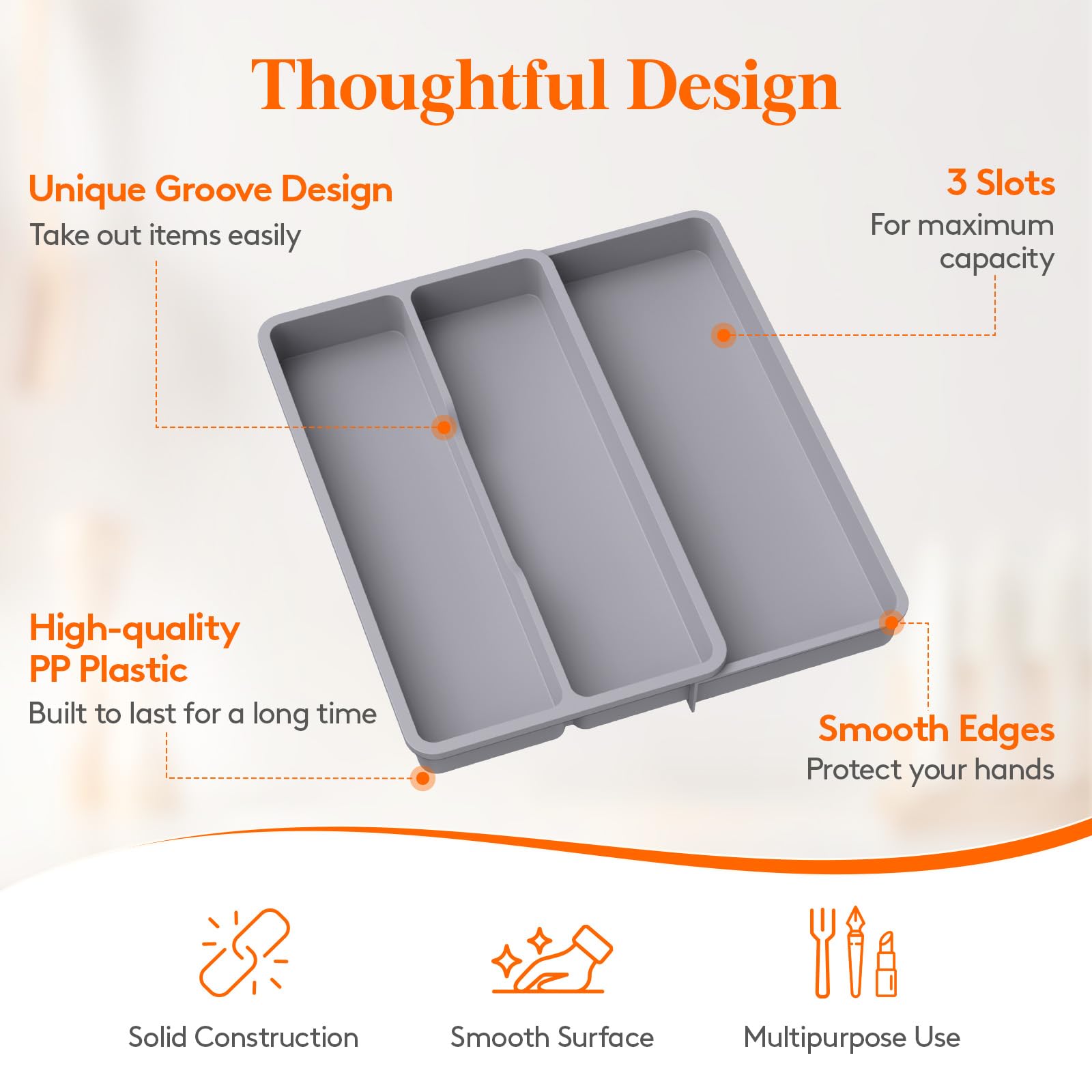 Utensil Organizer for Kitchen Drawer