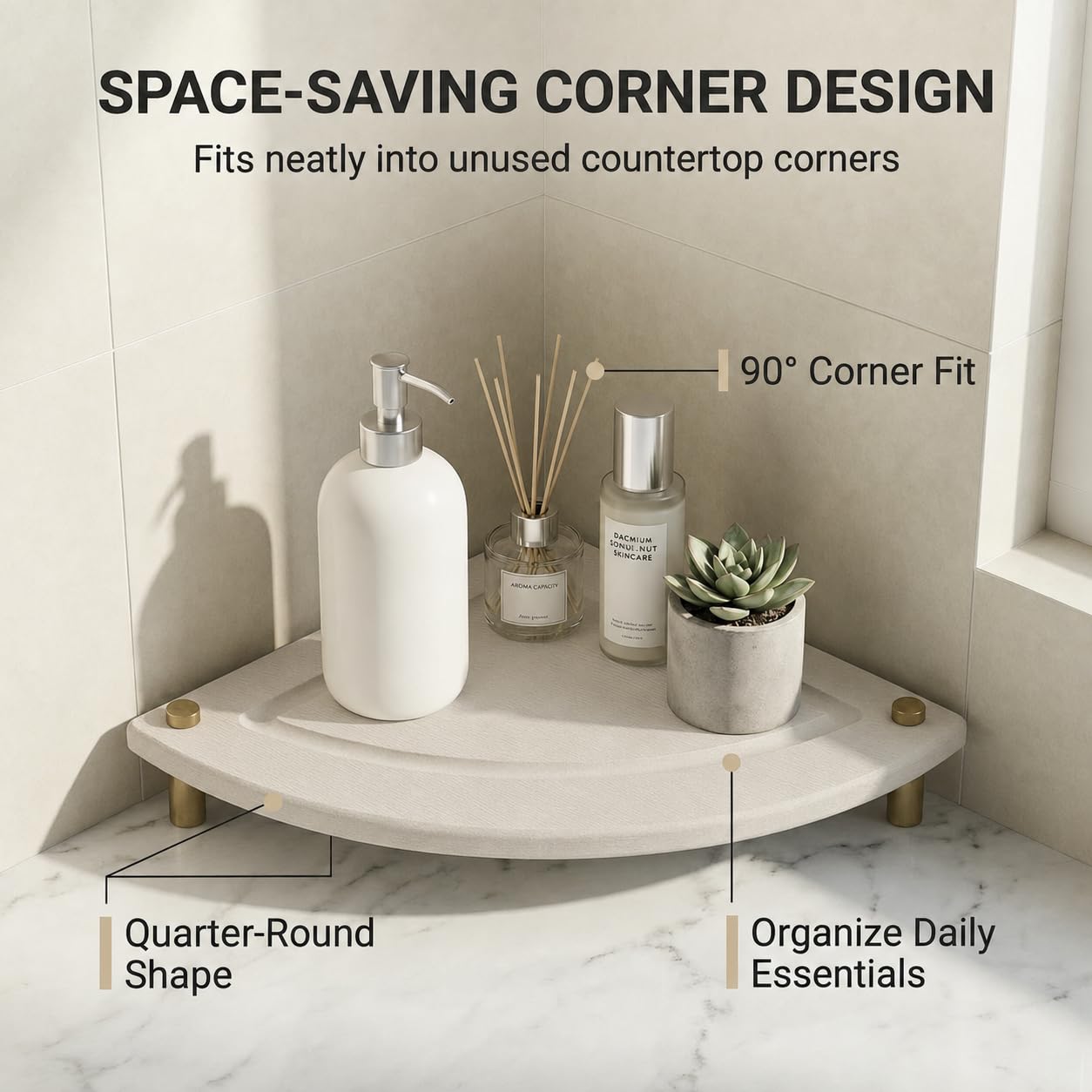 Corner Counter Shelf