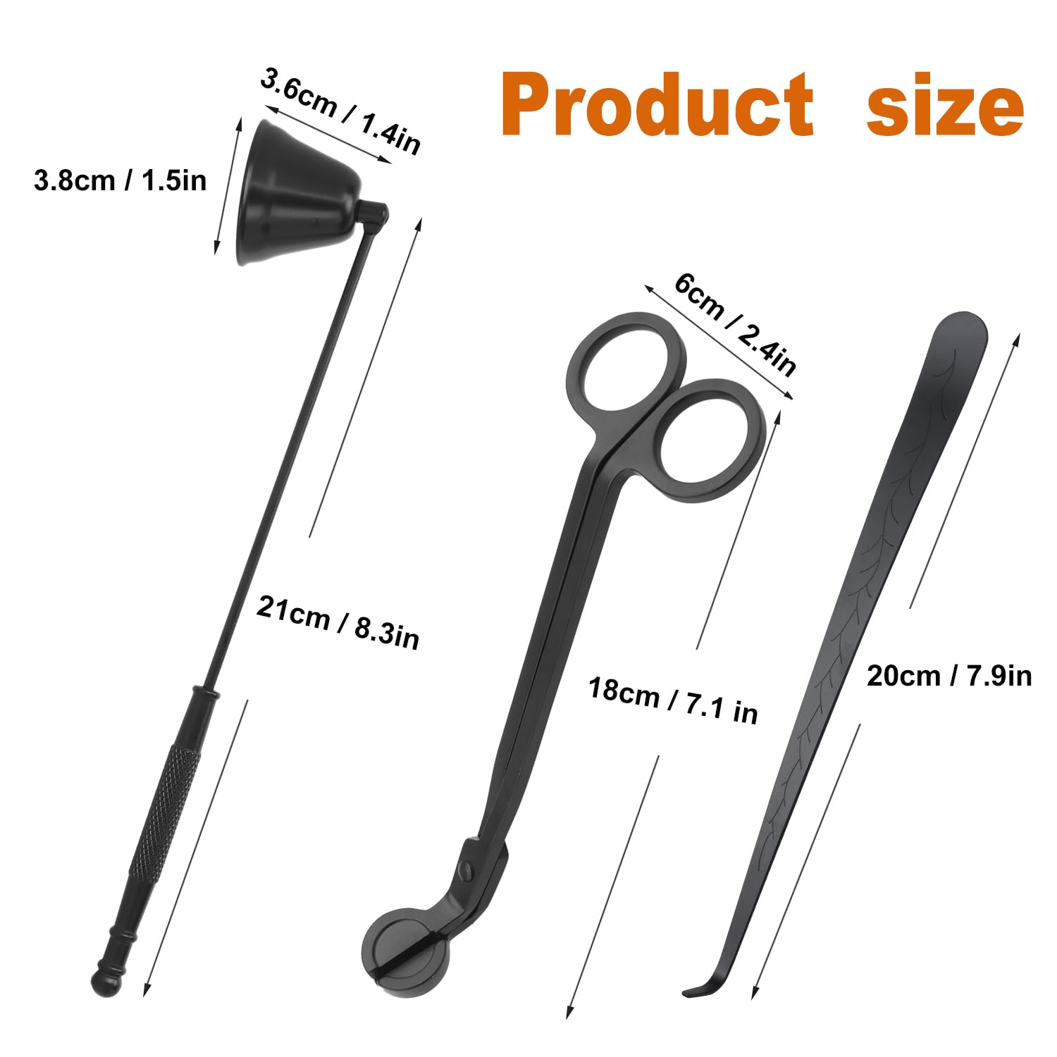 3 in 1 Candle Accessory Set (9 Count)