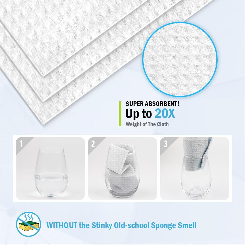 Swedish Dishcloths for Kitchen (10 Count)