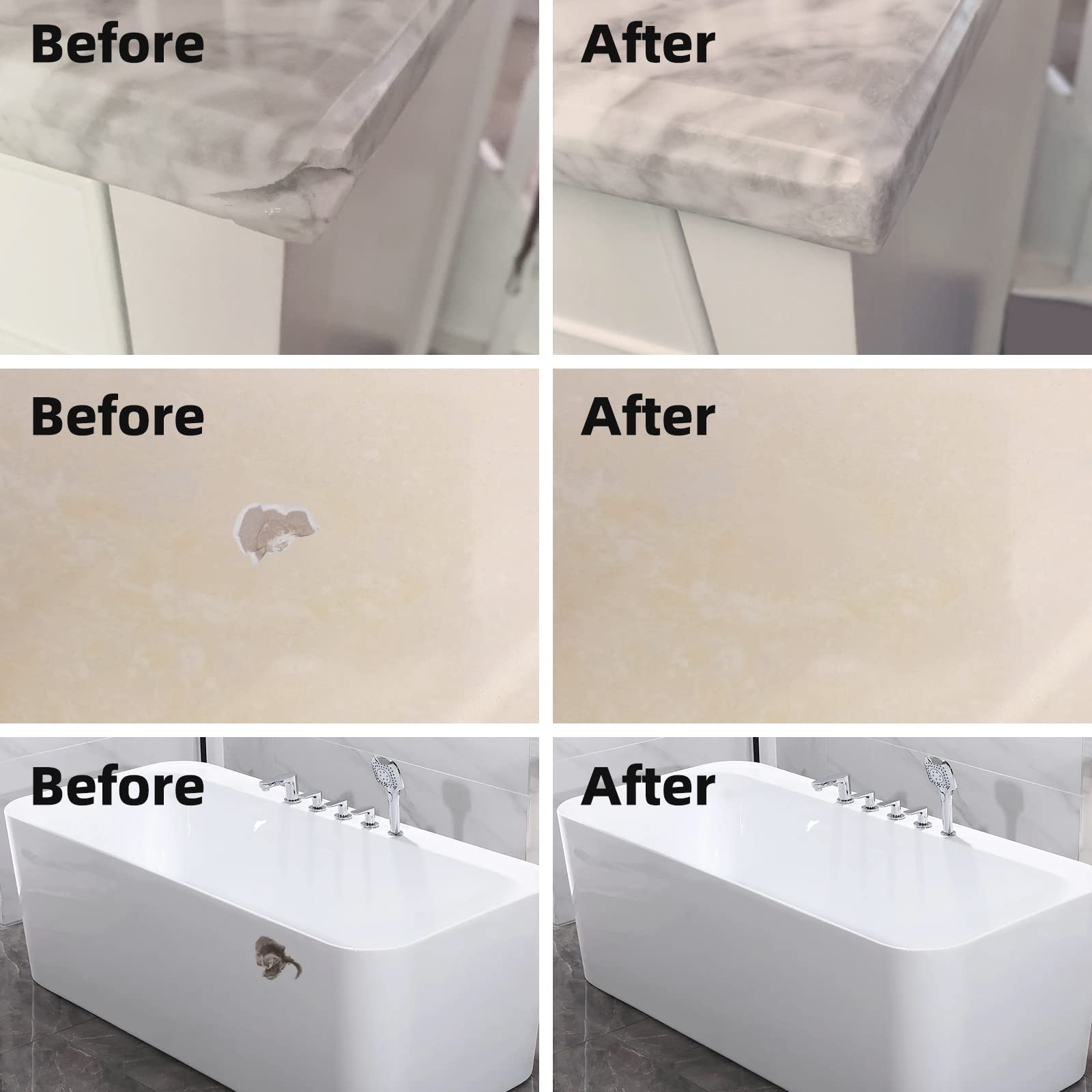 Tile and Granite Repair Kit for Marble Porcelain and Quartz Countertops