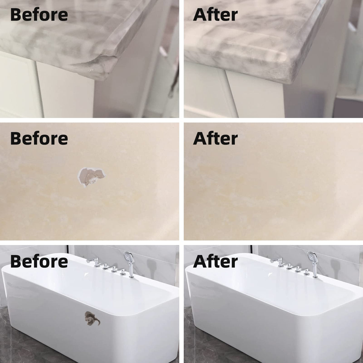 Tile and Granite Repair Kit for Marble Porcelain and Quartz Countertops