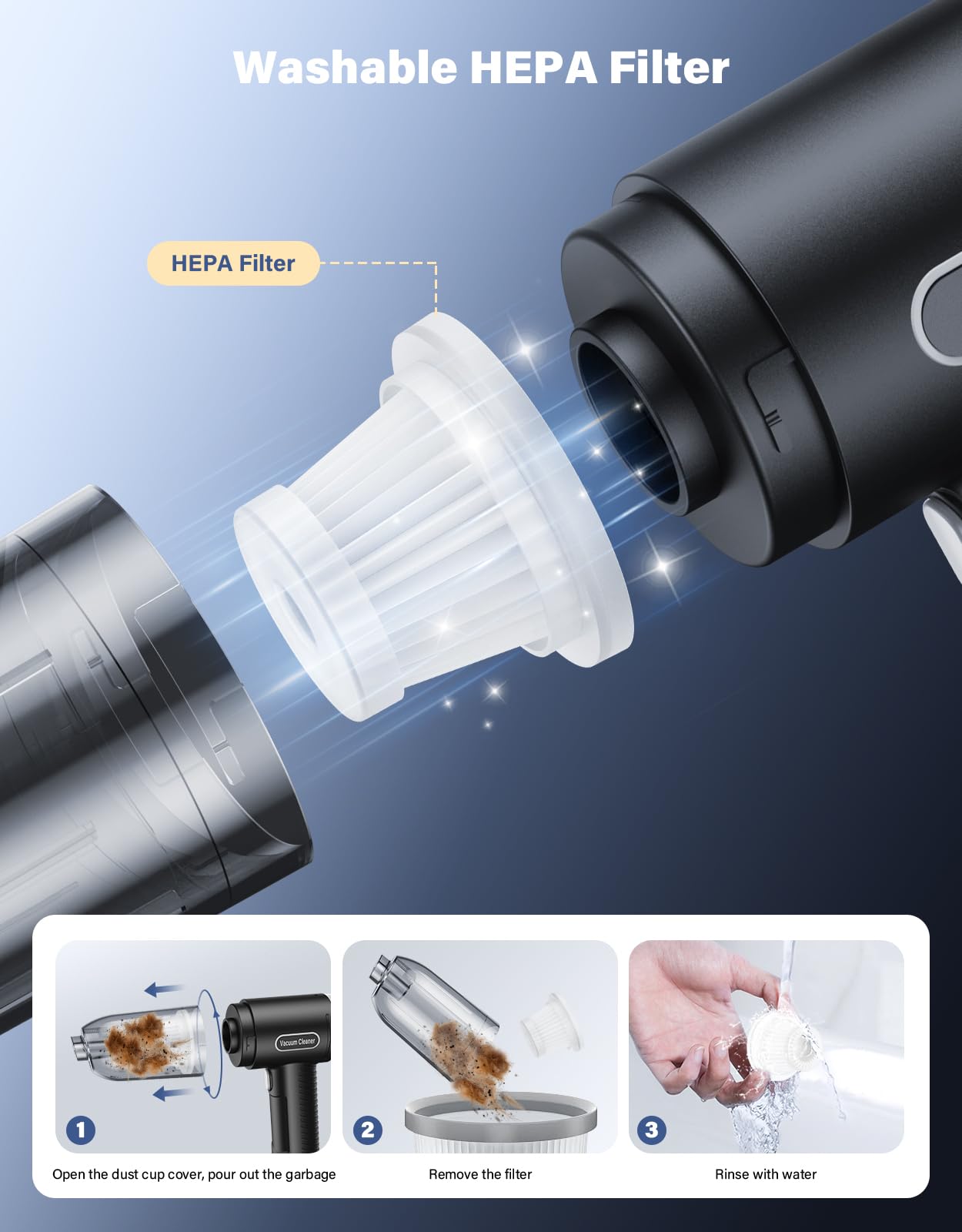 Car Vacuum Portable Cordless