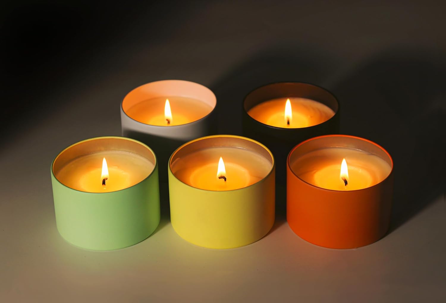 Aroparc Candle Tins 8oz with Lids, 24 Pack Seamless Bulk Candle Containers for Candle Making Supplies Empty Candle Jars - Mint