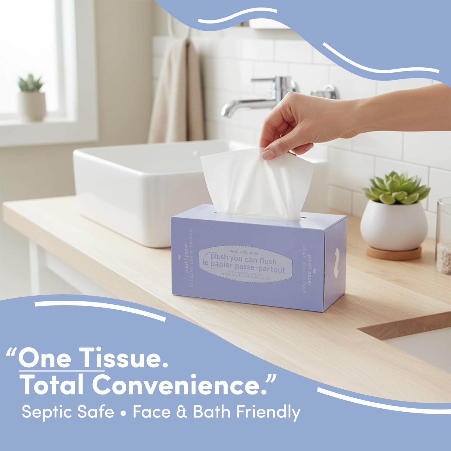 Septic Safe Tube Free Toilet Paper
