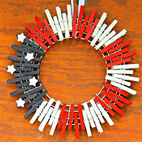 Small Clothespins Decorations Display Art Project Wood Kitchen Clips Chip Bags Clothesline Pins with Twine Pack 50 White