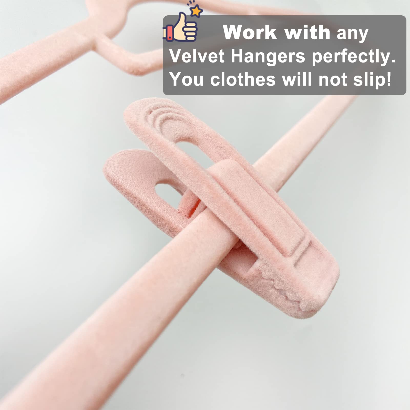 Light Pink Velvet Hangers
