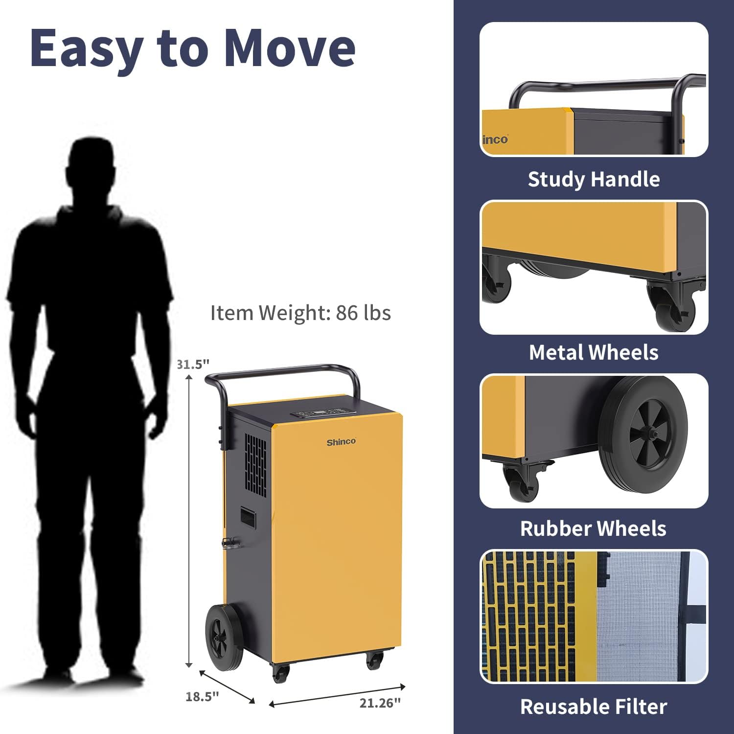 Commercial Dehumidifiers with Pump