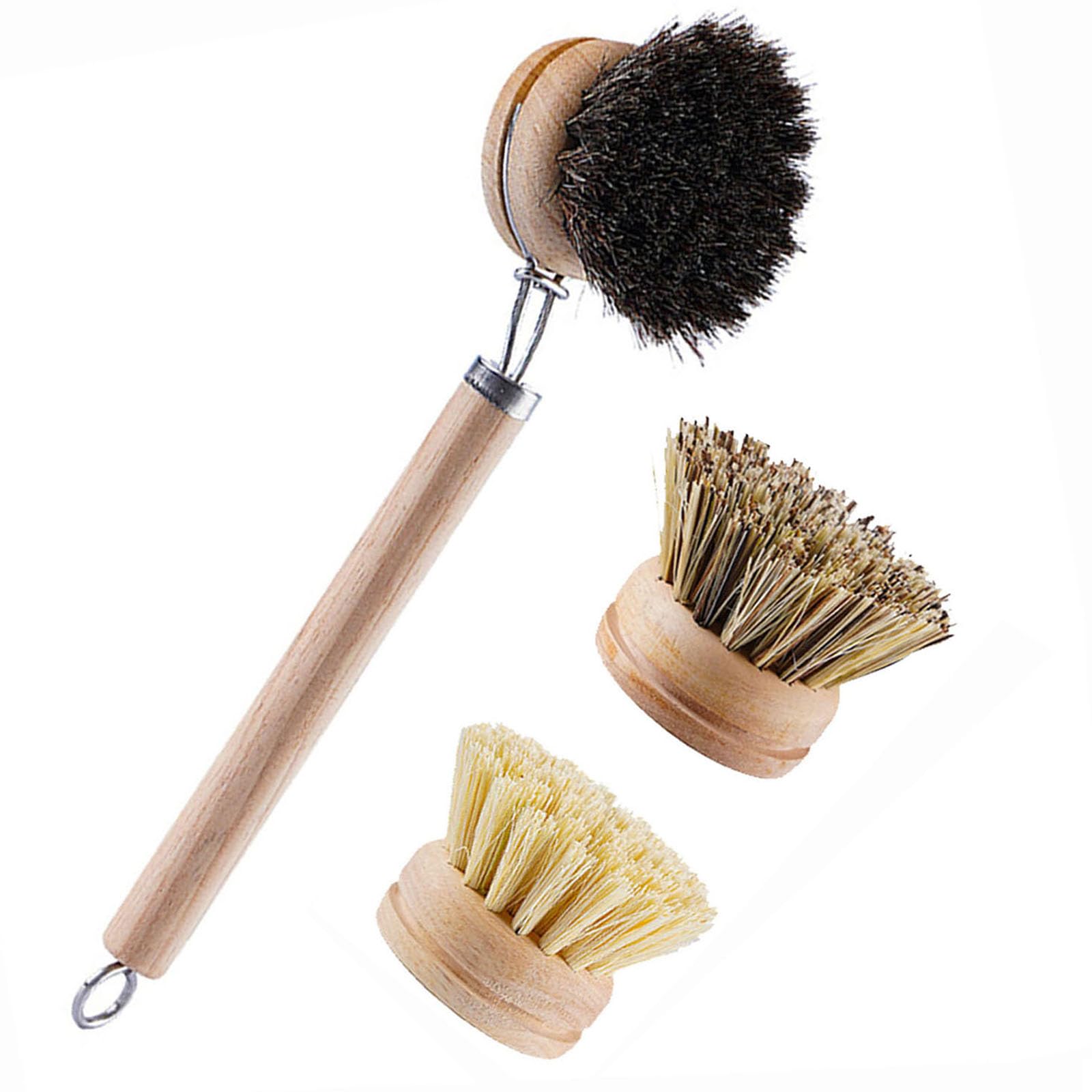 Bamboo Dish Brush with Handle