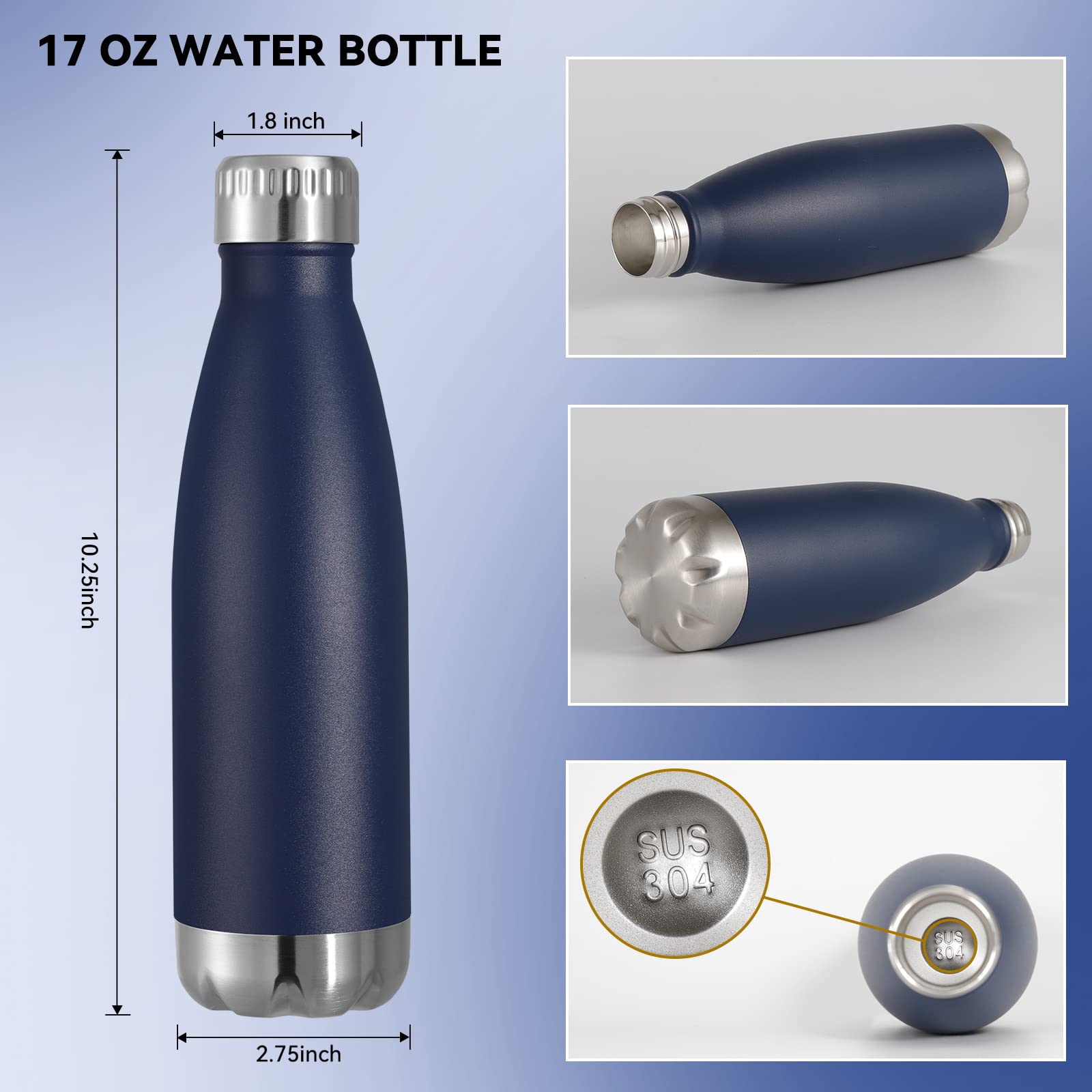 17oz Stainless Steel Water Bottles Bulk