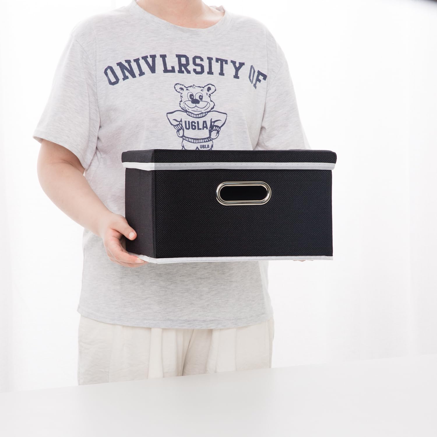 Storage Boxes with Lids [3 (3 Count)