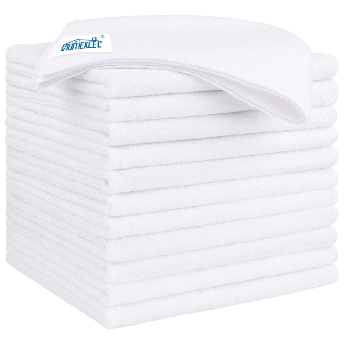 White Microfiber Cleaning Cloth 12 Pack (12 Count)