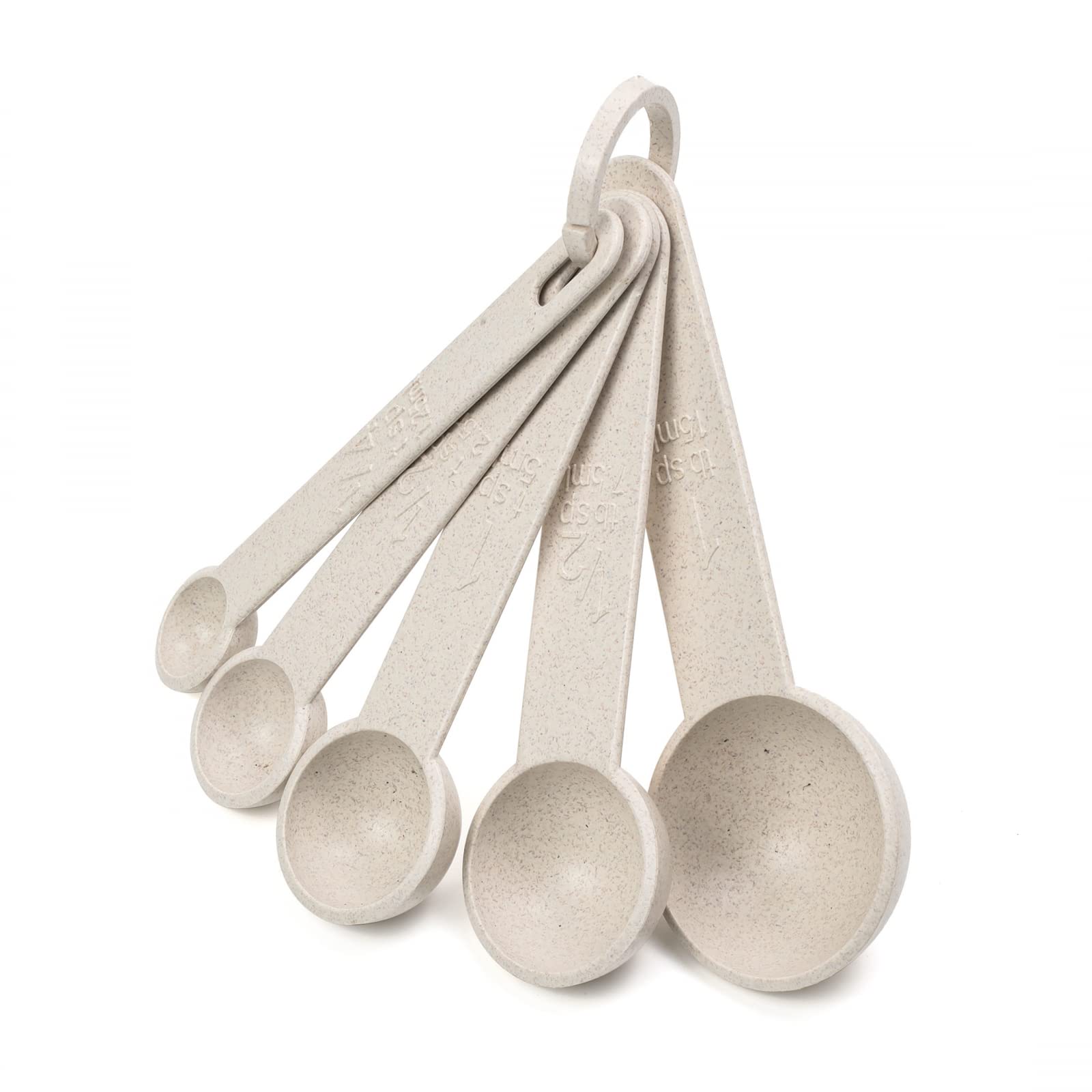 Cream Wheat Straw Measuring Cups Spoons Set Cooking Baking Tools 10pc