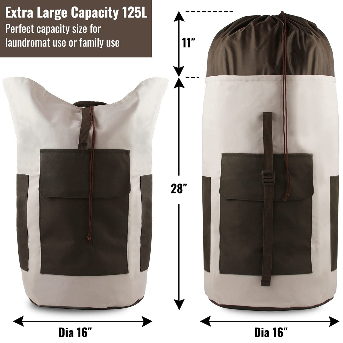 Laundry Backpack Bag 125L Extra Large