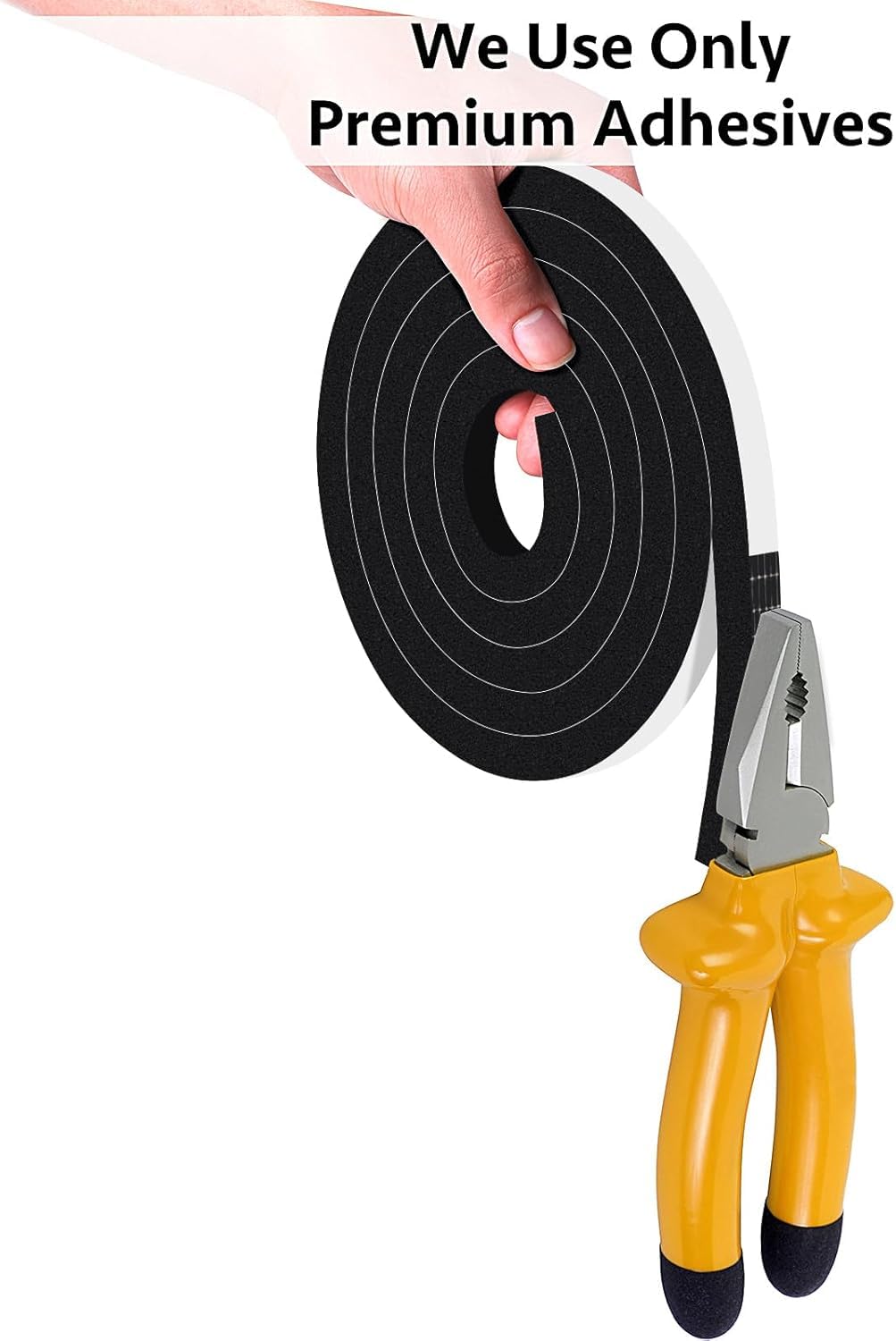 Strong Adhesive Door Seal Strip for Doors (16.5 Foot)