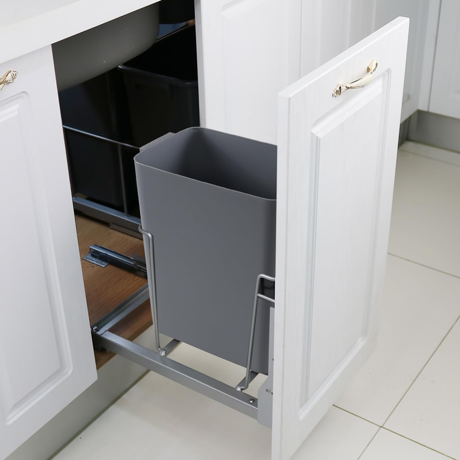 3 Pack Plastic Trash Can Wastebasket (3 Count)
