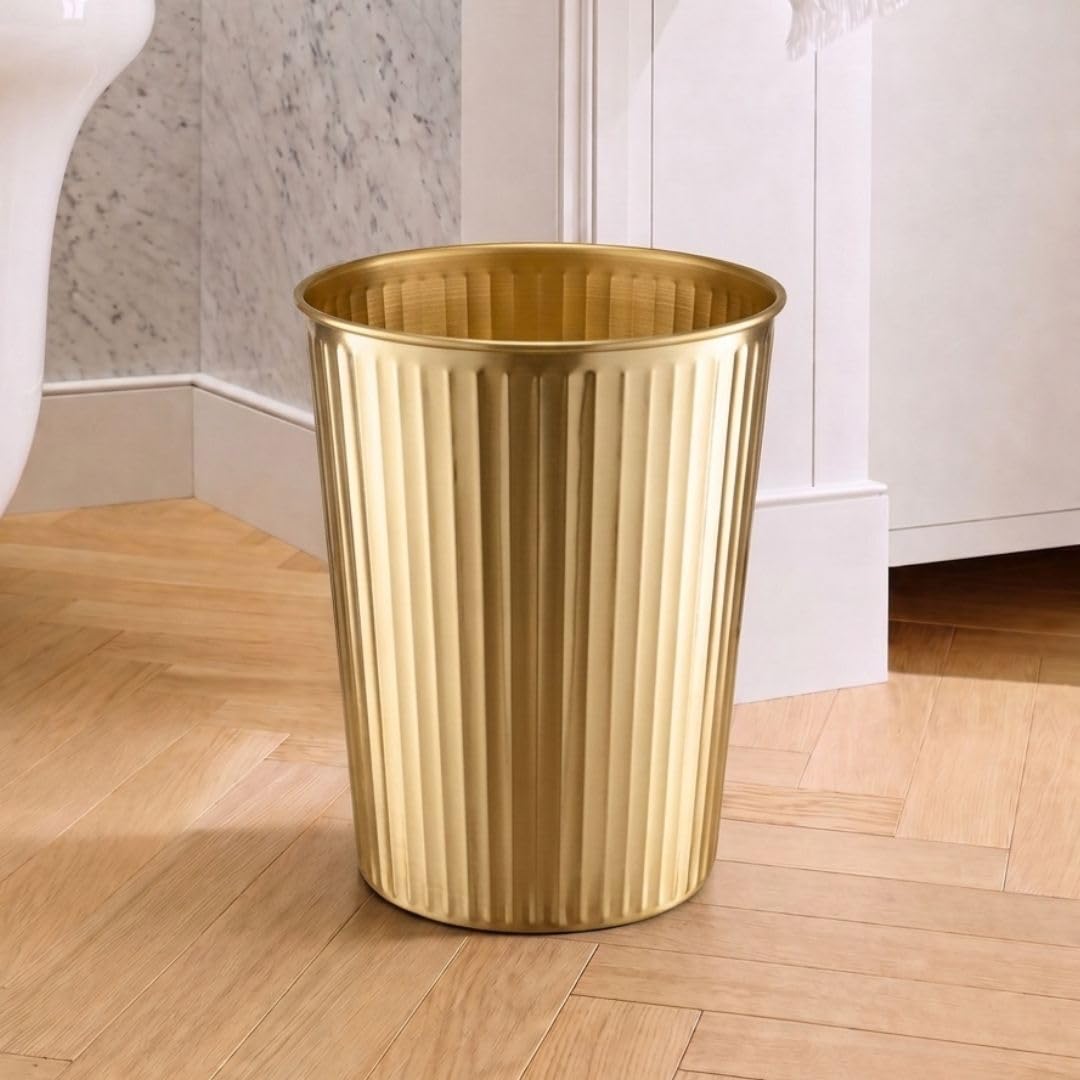 Metal Bathroom Trash Can