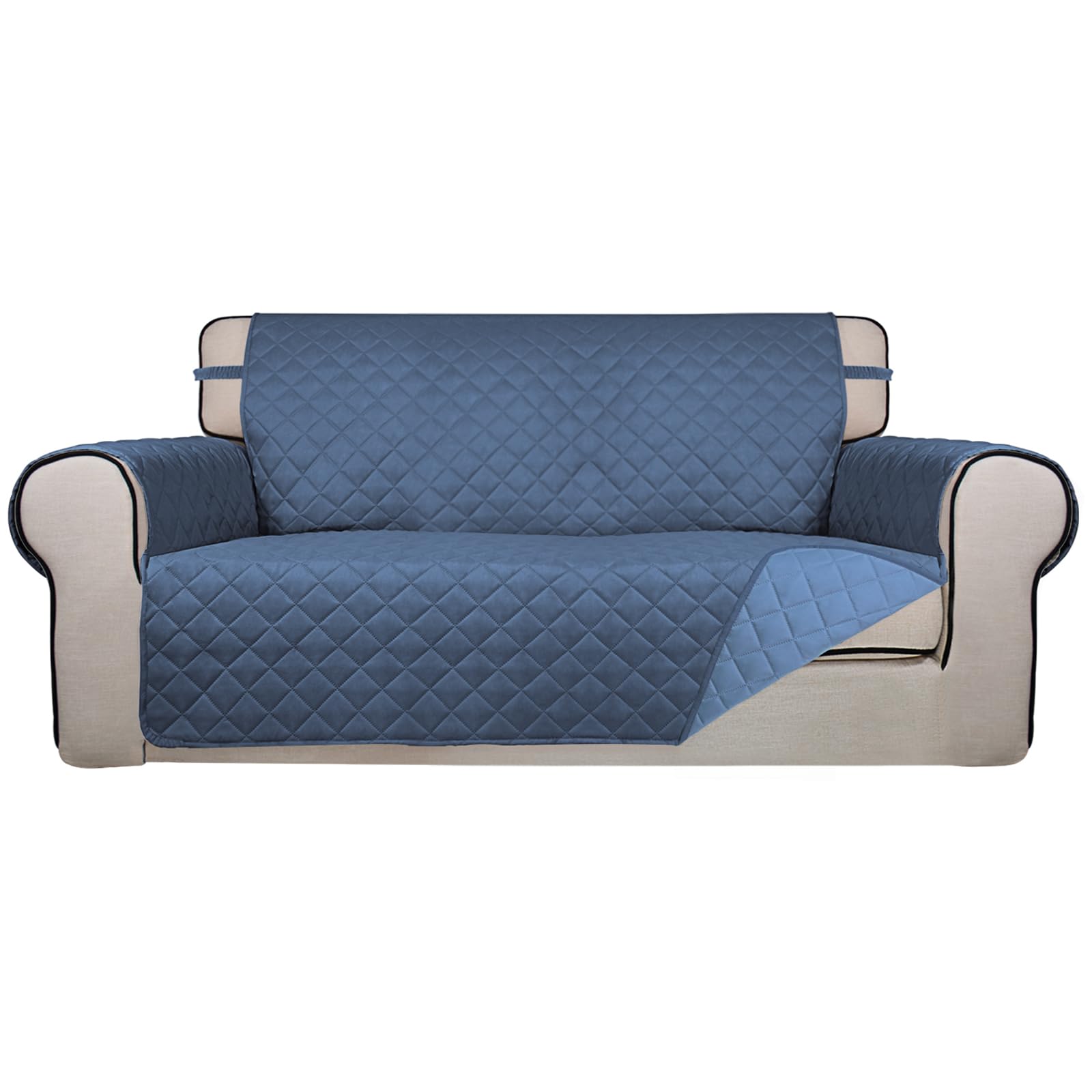 Reversible Quilted Couch Covers for Dogs Loveseat Sofa Cover 54"